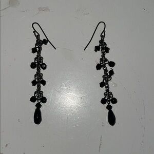 Elegant Black Dangle Earrings